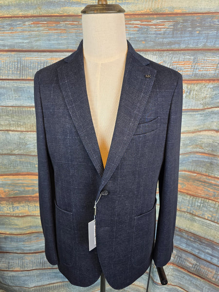 MICHAEL KORS Navy Check Blazer