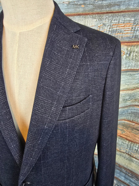 MICHAEL KORS Navy Check Blazer