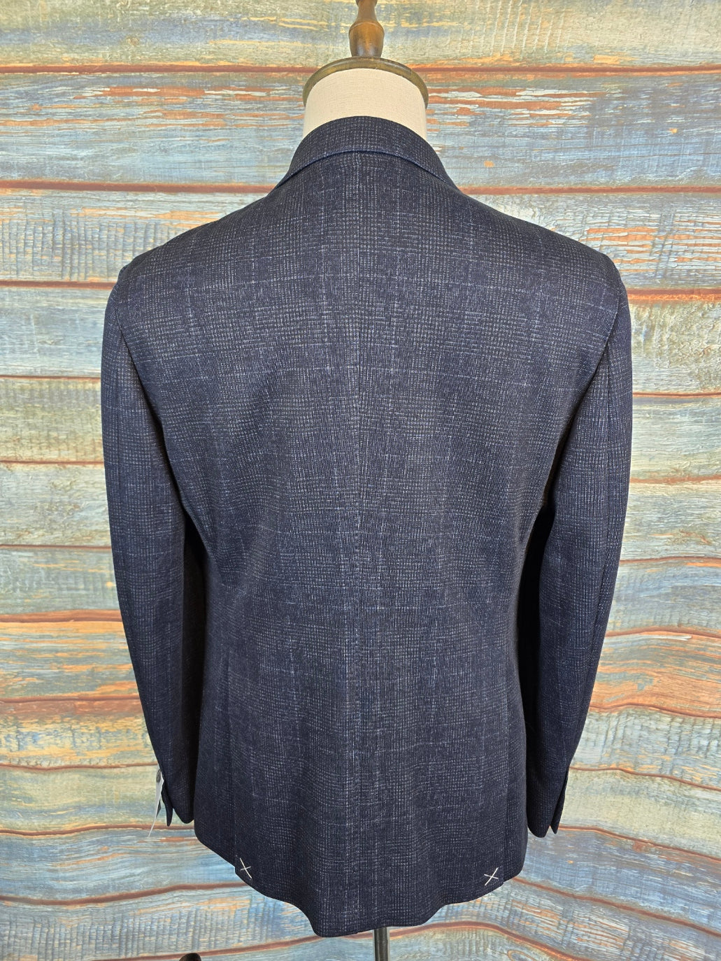 MICHAEL KORS Navy Check Blazer