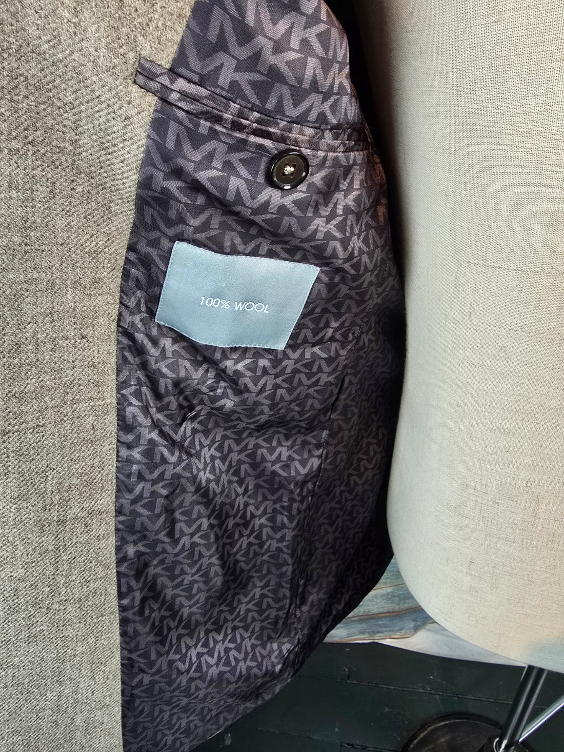 MICHAEL KORS Sand Pure Wool Blazer
