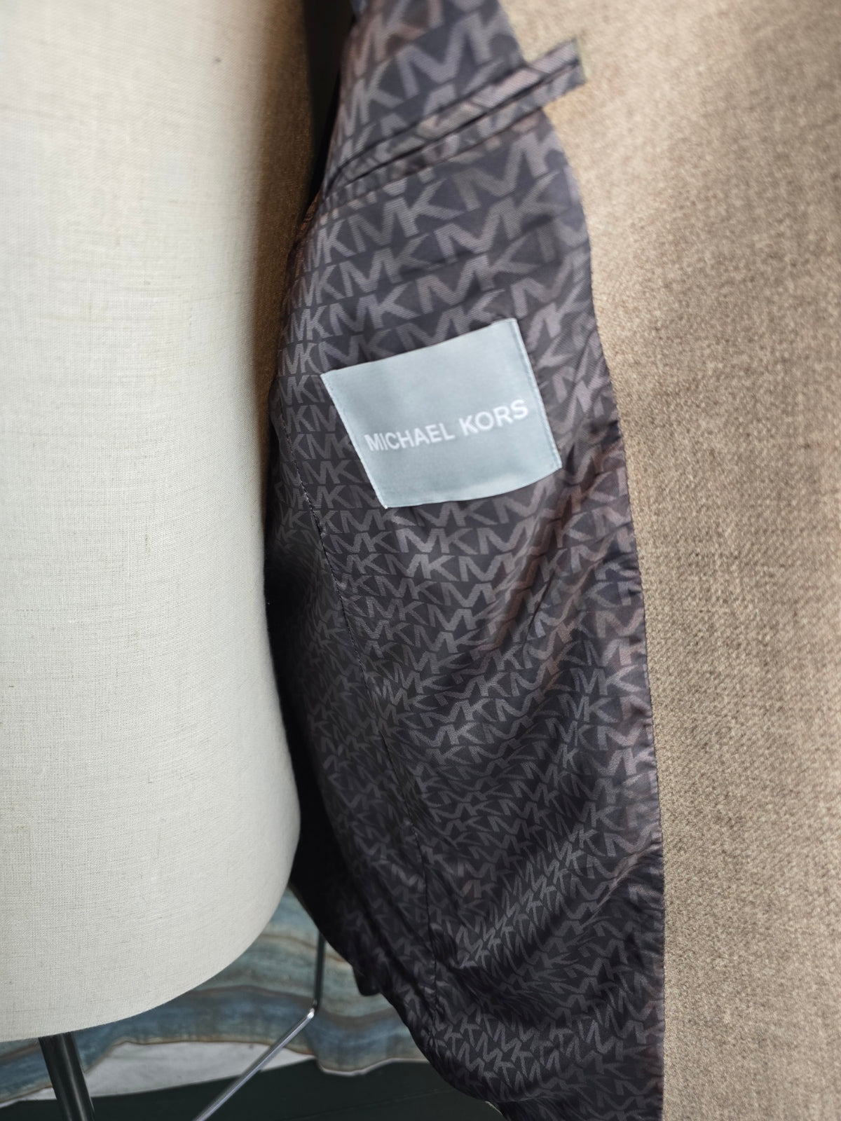 MICHAEL KORS Sand Pure Wool Blazer