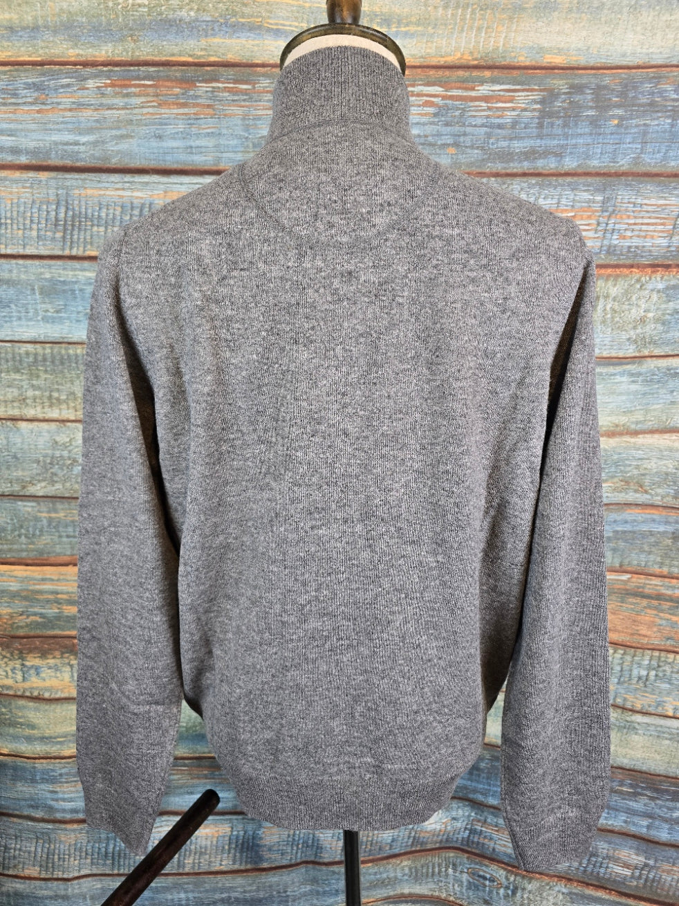 FYNCH-HATTON Merino Wool Cashmere 1/4 Zip Knit