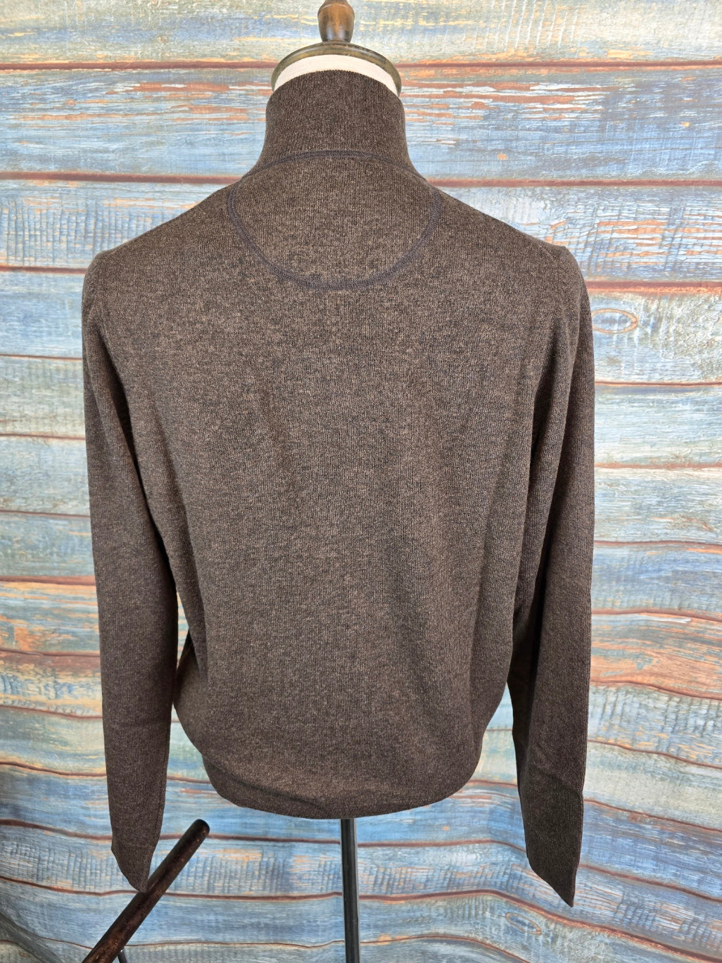FYNCH-HATTON Merino Wool Cashmere 1/4 Zip Knit