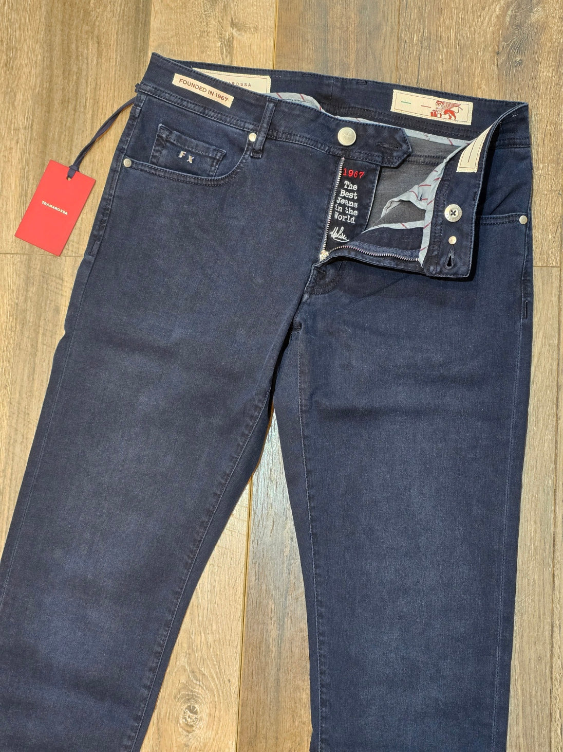 TRAMAROSSA MICHELANGELO Tapered Fit Jeans - Blue/Grey