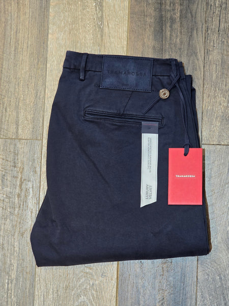 TRAMAROSSA Luis G160 Tapered Fit Chinos - Dark Navy