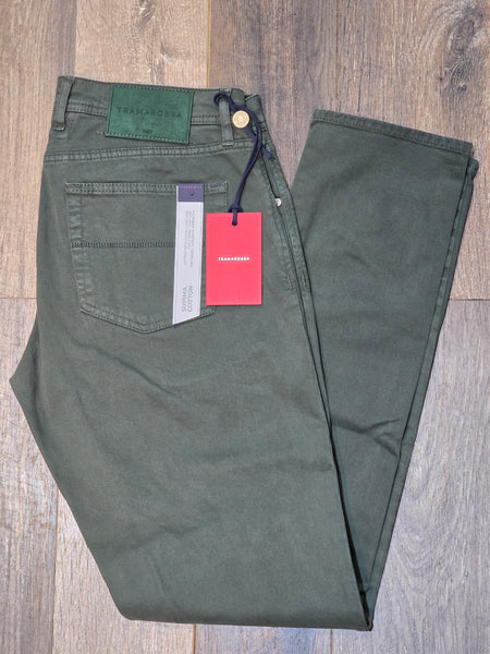 TRAMAROSSA MICHELANGELO G160 Tapered Fit Jeans - Bottle Green