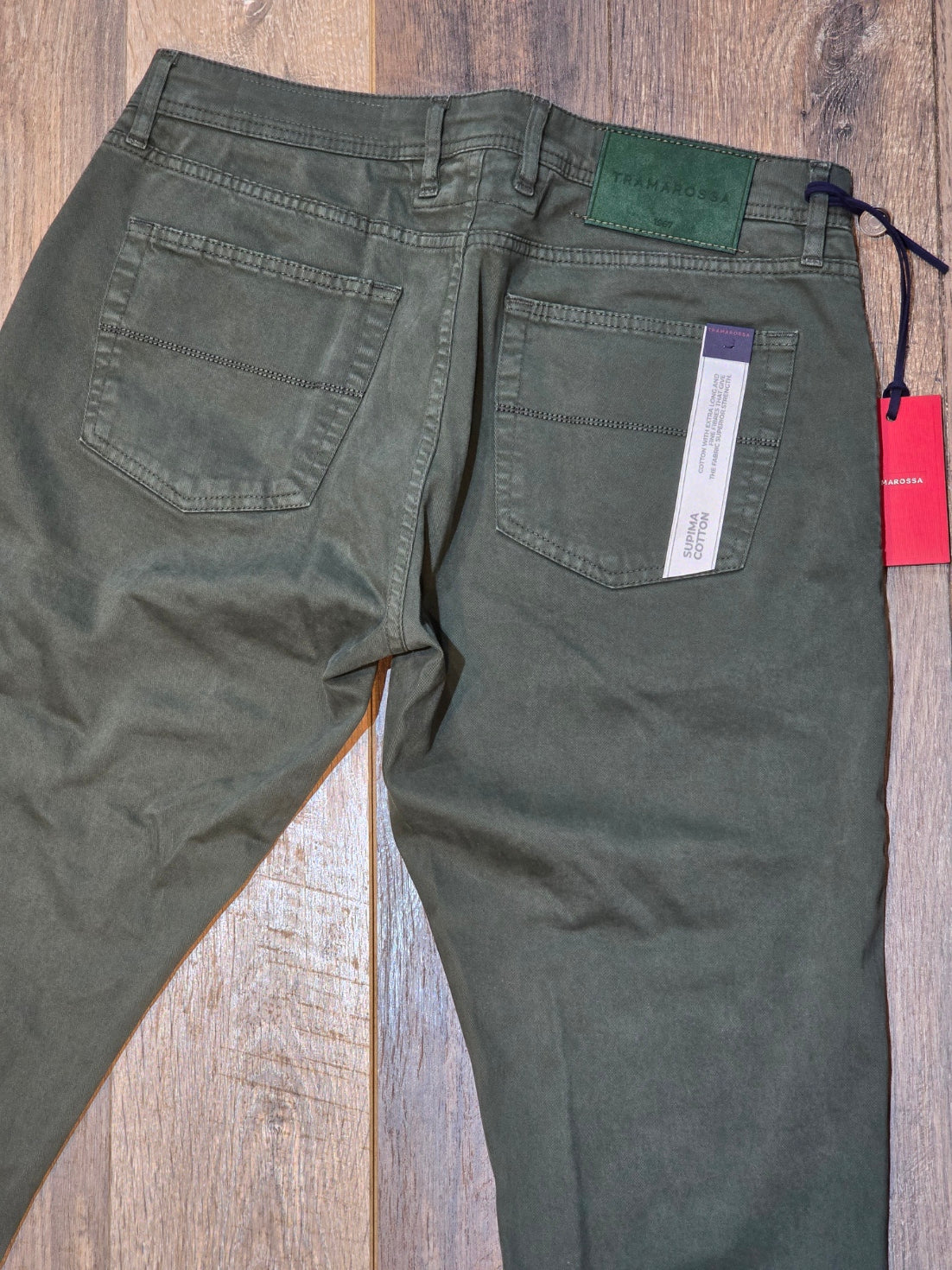 TRAMAROSSA MICHELANGELO G160 Tapered Fit Jeans - Bottle Green