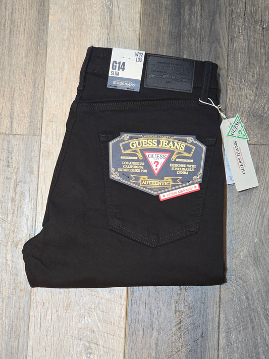 Guess Jeans G14 Slim Fit Airwashed Denim - Black