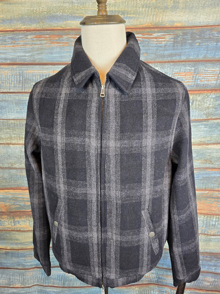 Guess Jeans Winter Plaid Charcoal Jacket
