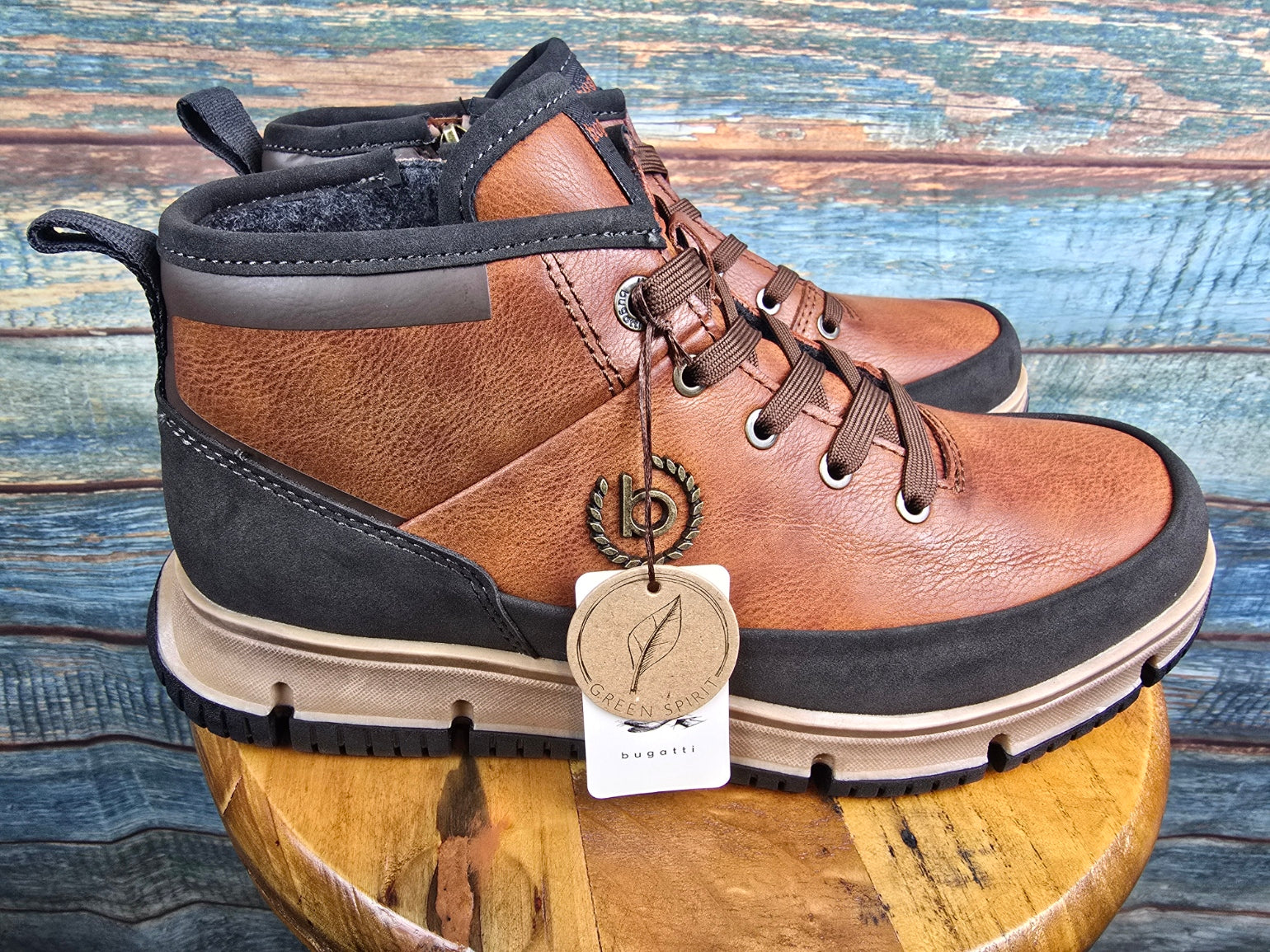 Bugatti Winter Lace-up Boots cognac