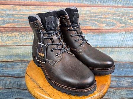 Bugatti Winter Dark Brown Lace-Up Boot