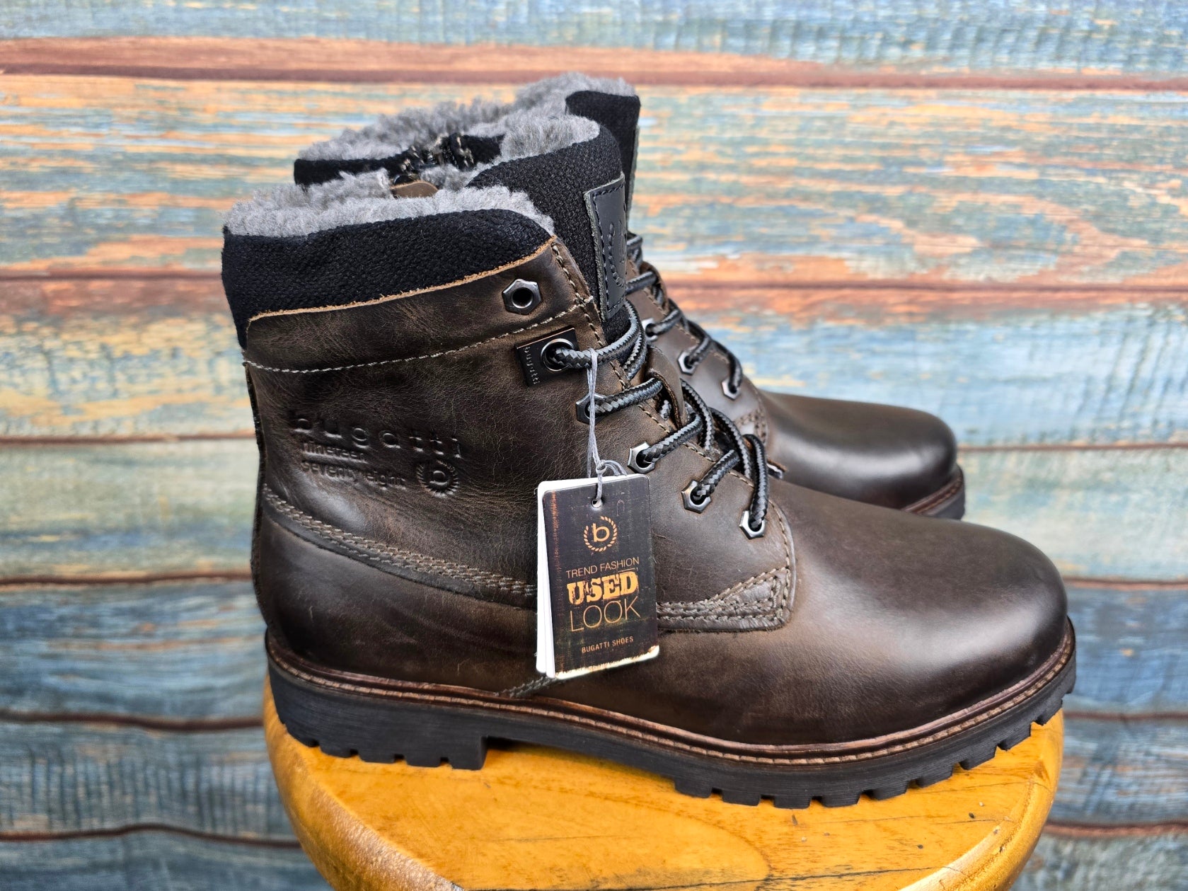 Bugatti Winter Dark Brown Lace-Up Boot