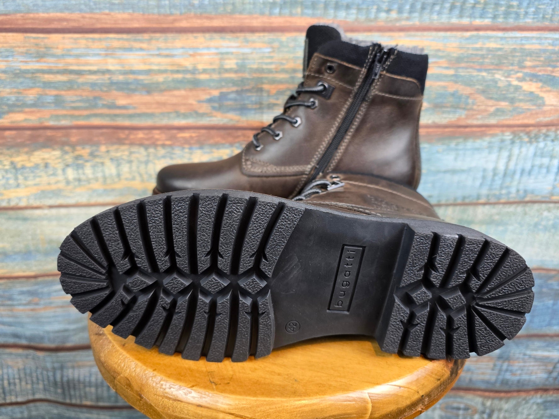 Bugatti Winter Dark Brown Lace-Up Boot