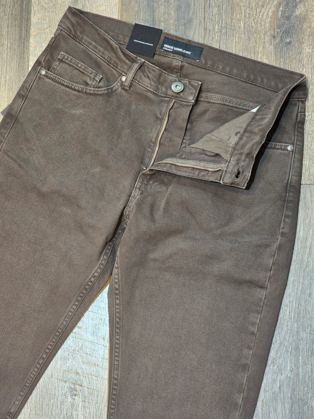 Remus Uomo Roman Straight Fit/Power stretch Coffee jeans