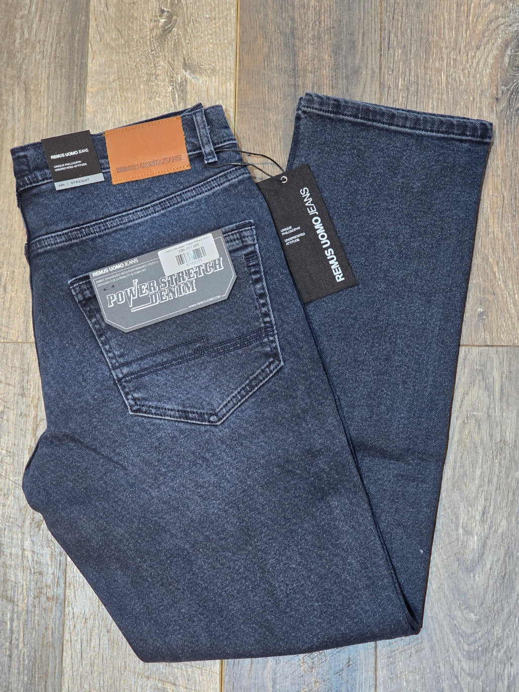 Remus Uomo Rogan Straight Fit/Power stretch dark winter wash jeans
