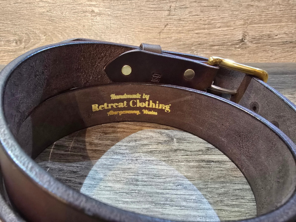 Retreat Clothing Handmade 38mm Brown Belt