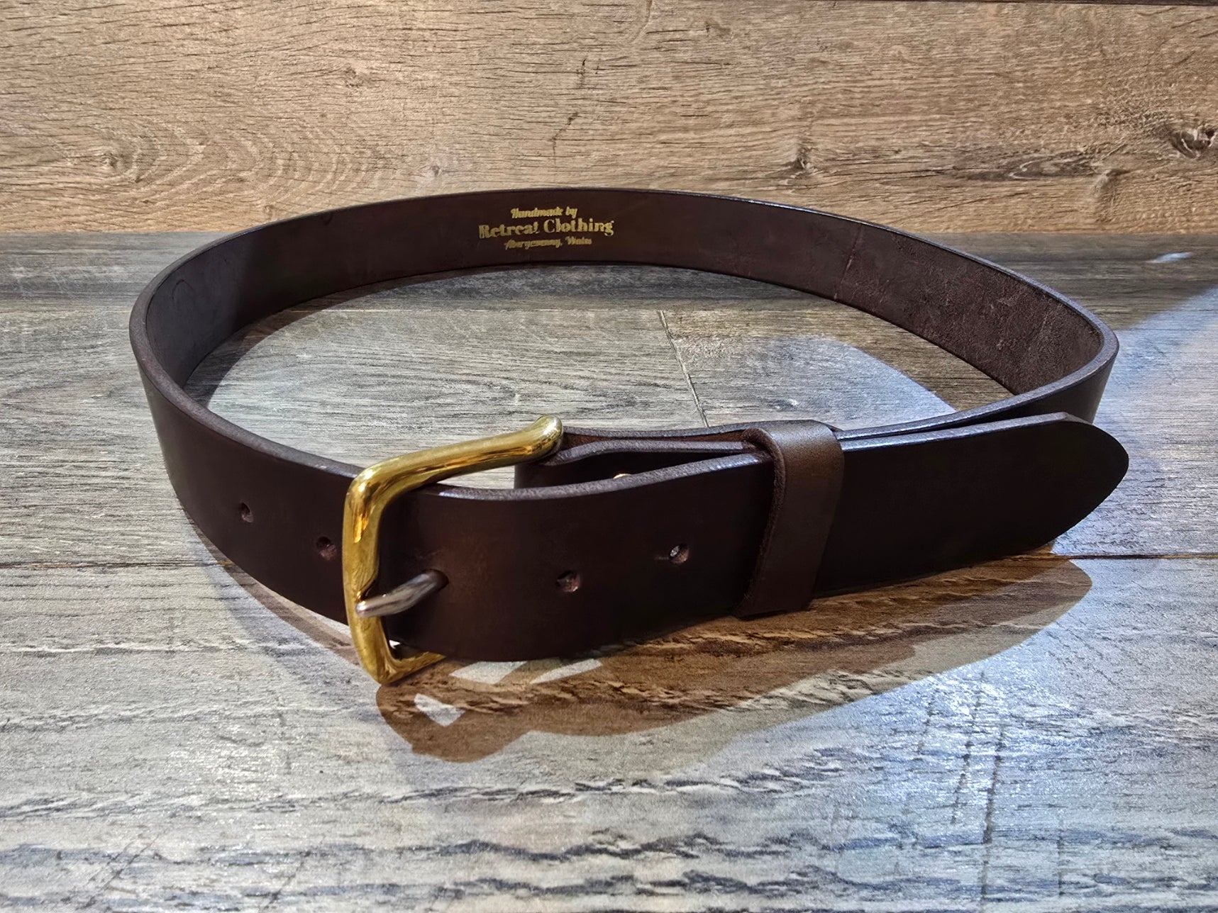 Retreat Clothing Handmade 38mm Brown Belt