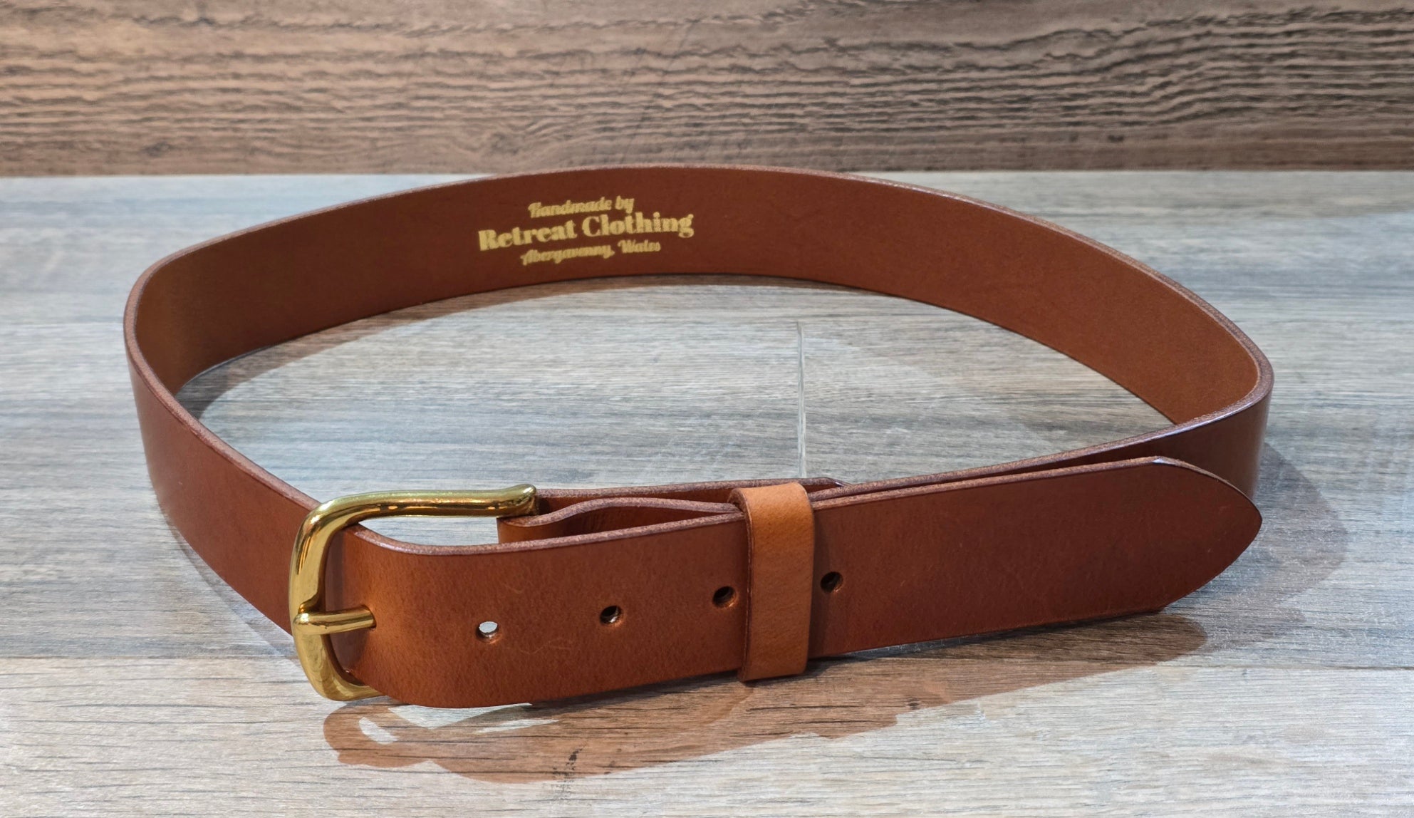 Retreat Clothing Handmade 38mm Tan Belt