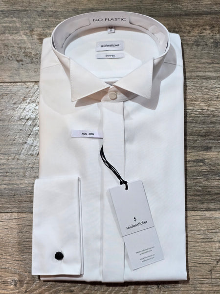 Seidensticker Shaped Fit wing collar White Shirt