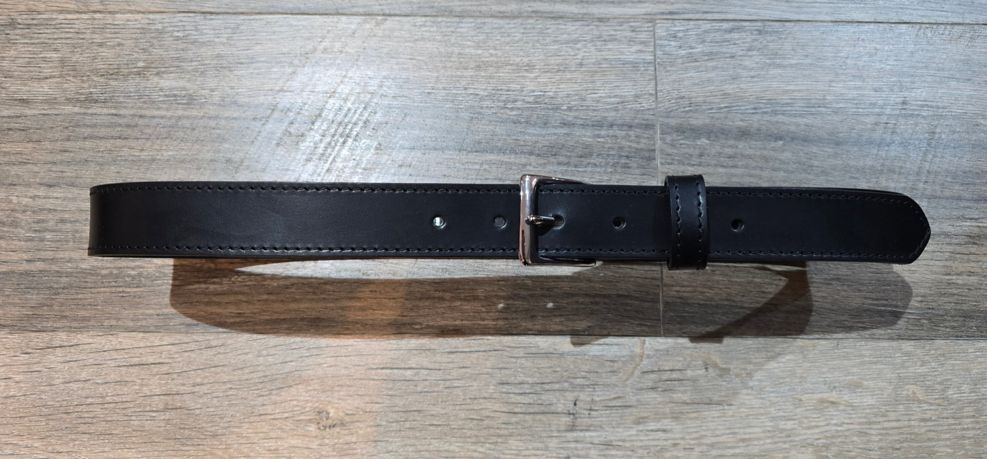 Retreat Clothing Handmade 32mm Black Leather Dress Belt