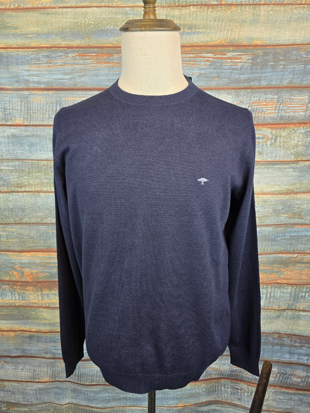 FYNCH HATTON Air Cotton Round Neck Summer Jumpers