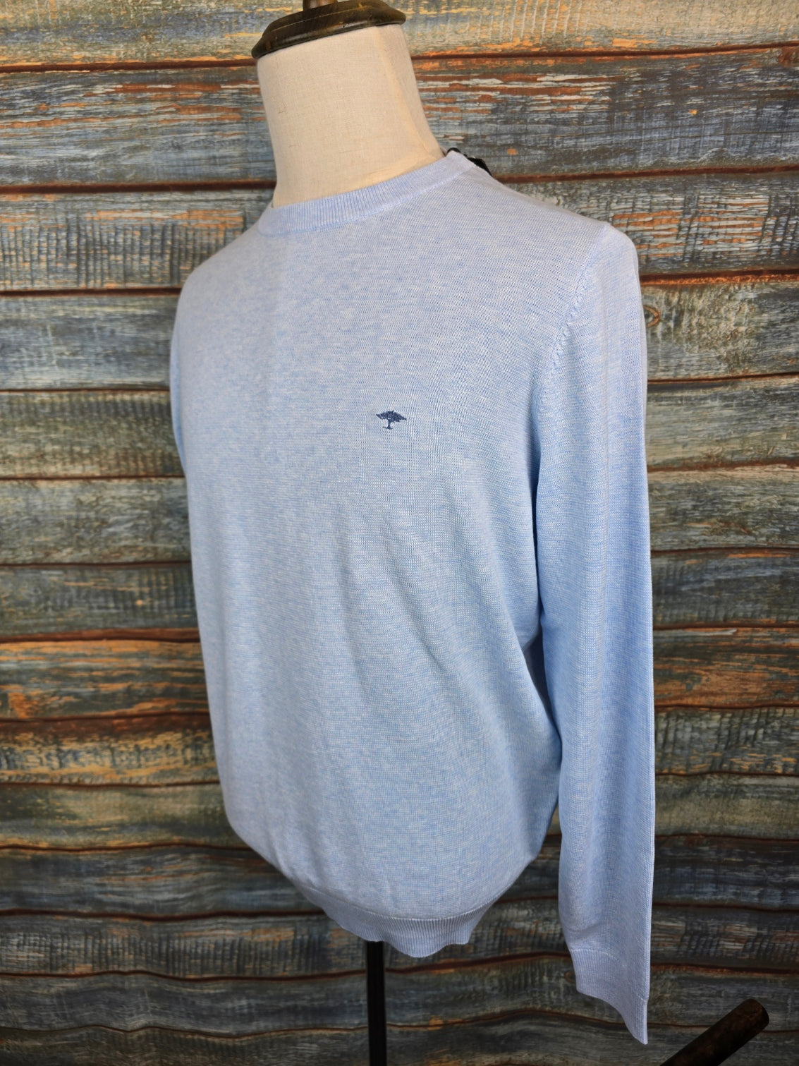 FYNCH HATTON Air Cotton Round Neck Summer Jumpers