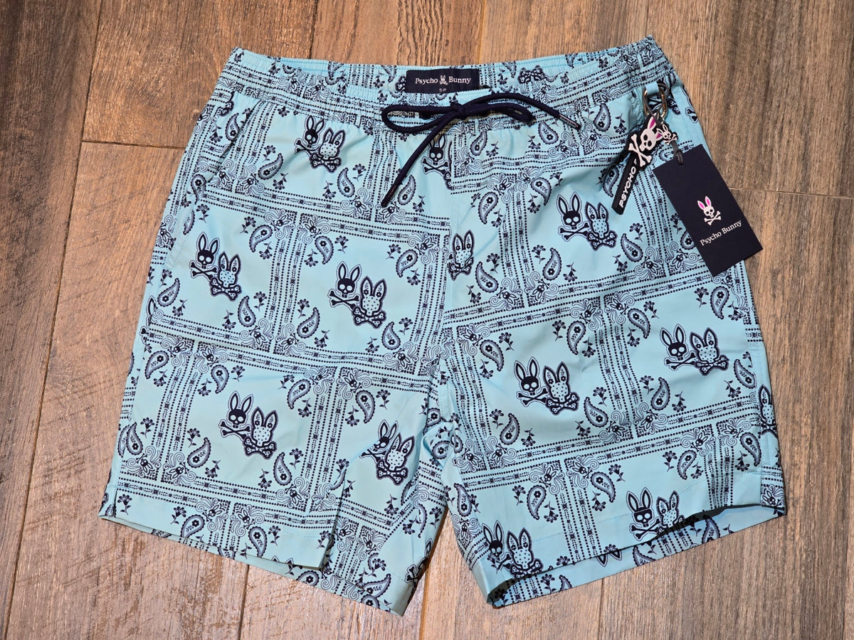 Psycho Bunny Luke Printed Swim Short
