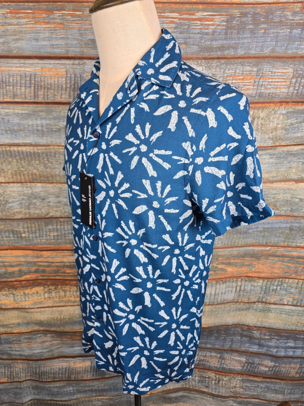 Remus Uomo Tapered Fit Sunburst Print Shirt