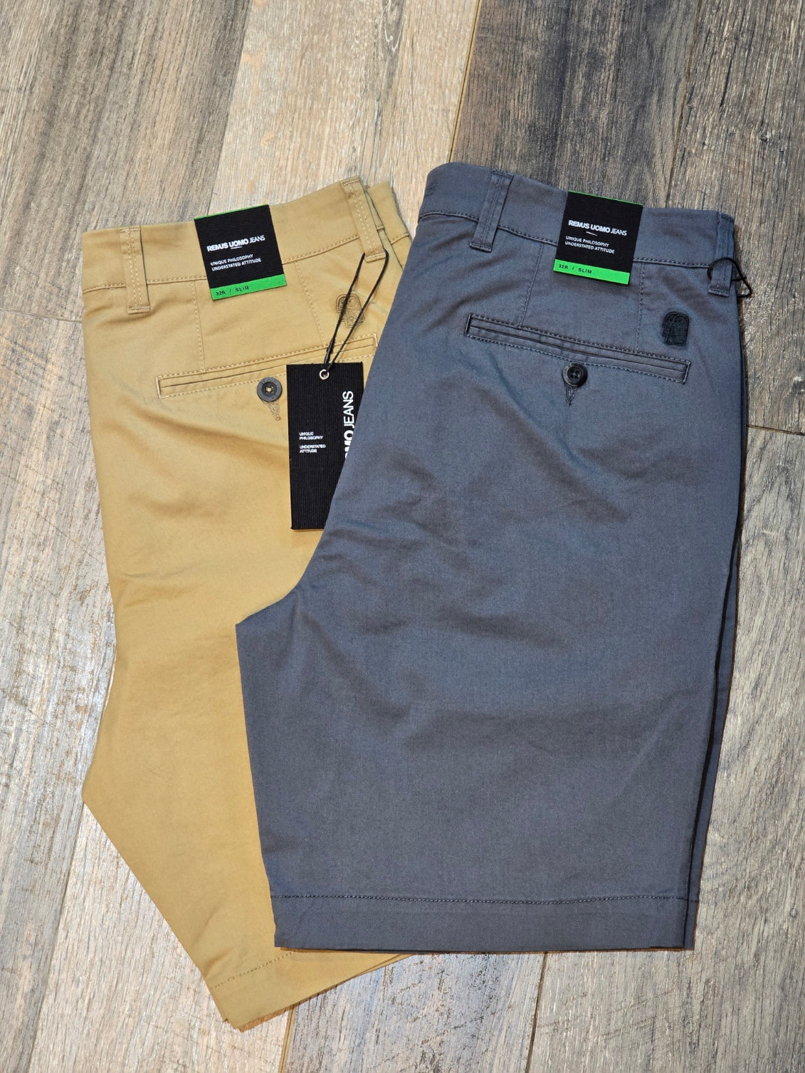 Remus Uomo Slim Leg Cotton-Stretch Chino Short