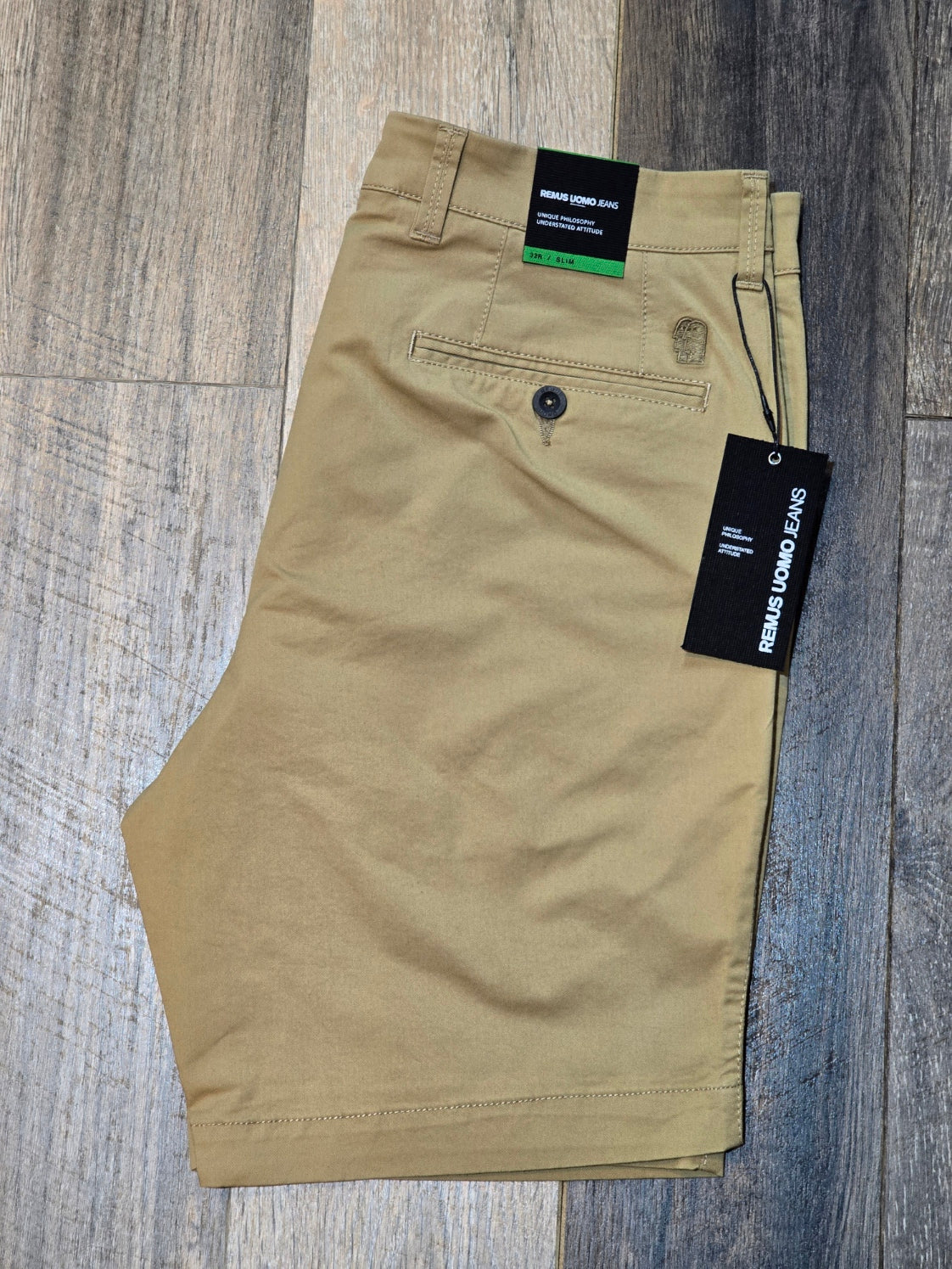 Remus Uomo Slim Leg Cotton-Stretch Chino Short