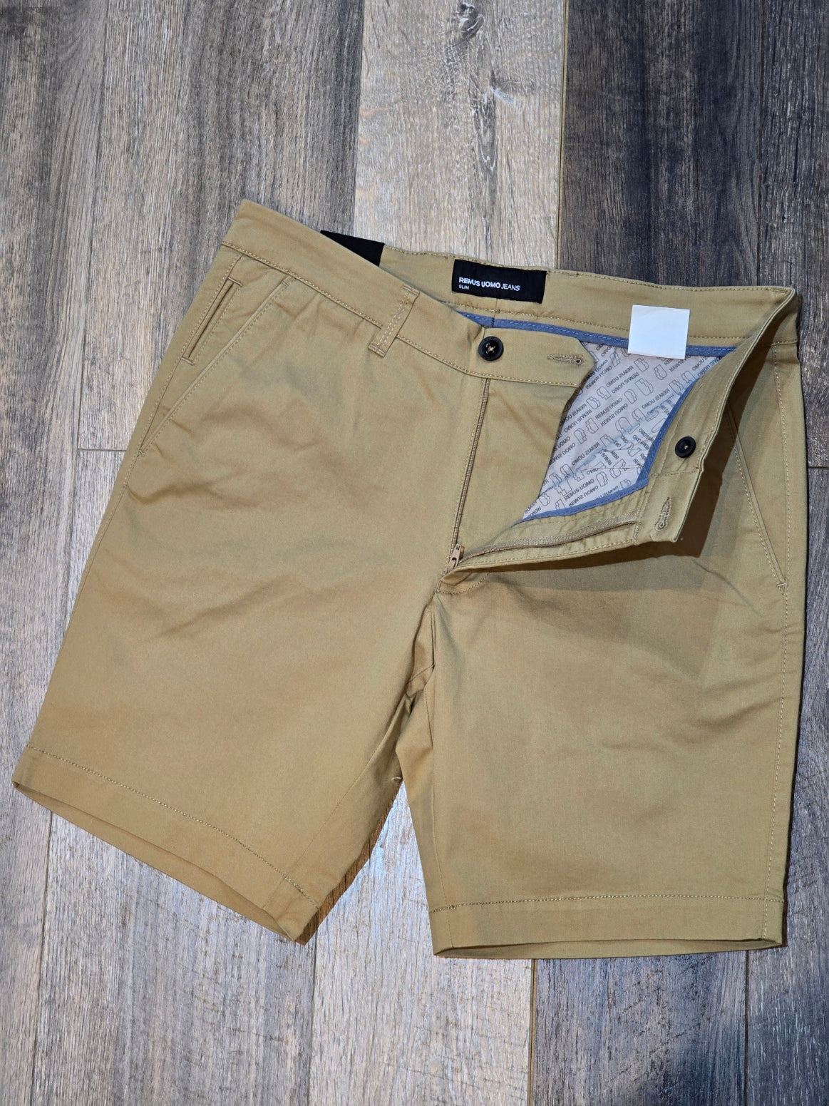 Remus Uomo Slim Leg Cotton-Stretch Chino Short