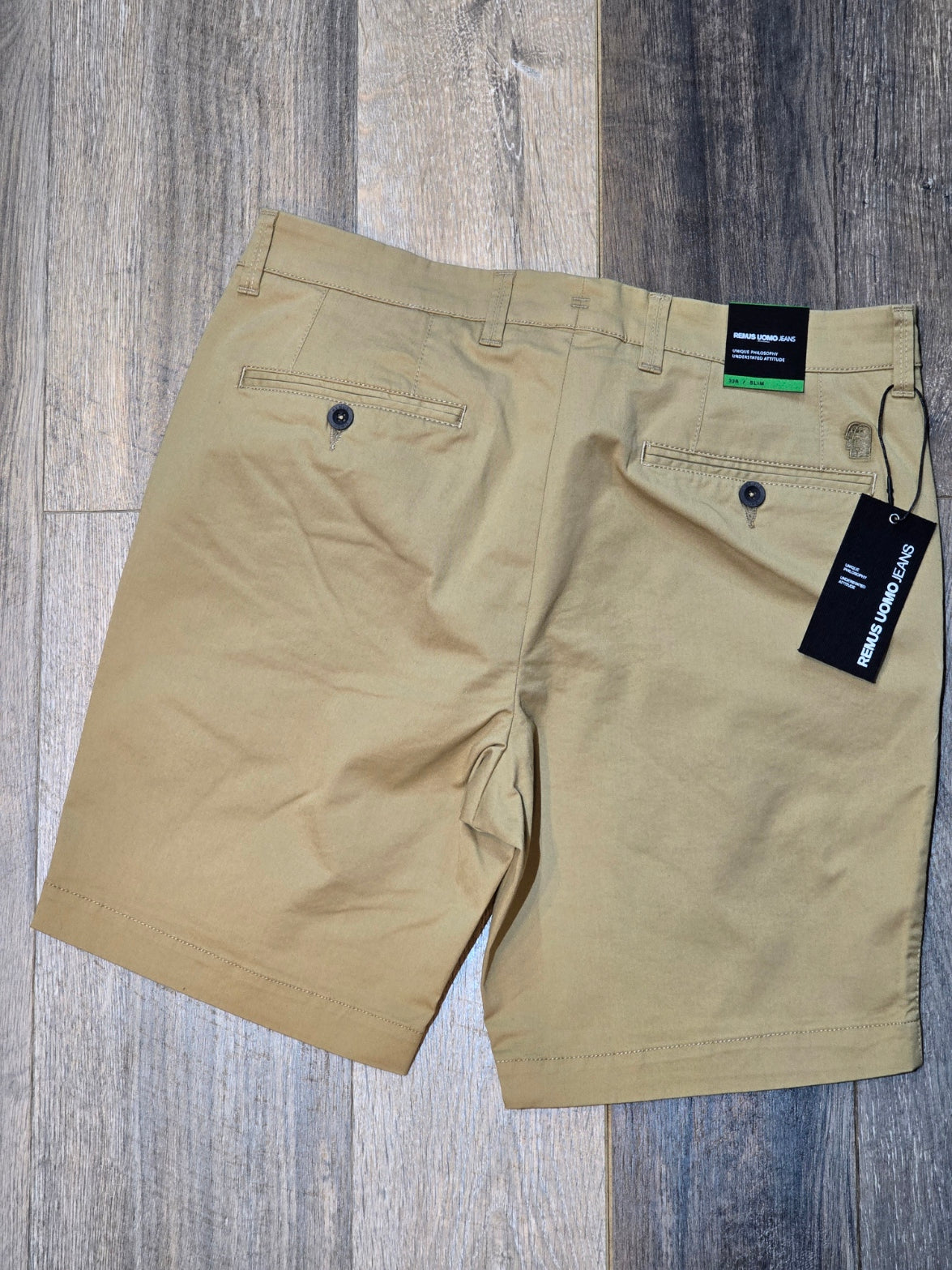 Remus Uomo Slim Leg Cotton-Stretch Chino Short