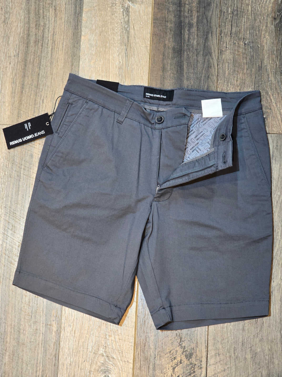 Remus Uomo Slim Leg Cotton-Stretch Chino Short