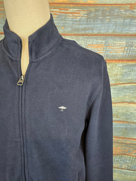FYNCH-HATTON Full zip-through Cotton Sweat