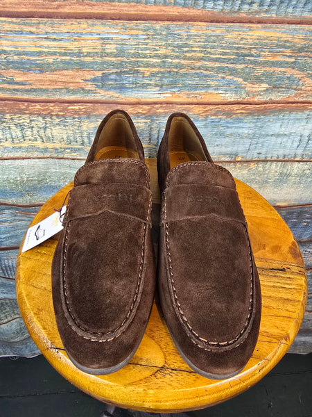 Bugatti Shoes Summer Slip on Brown Suede