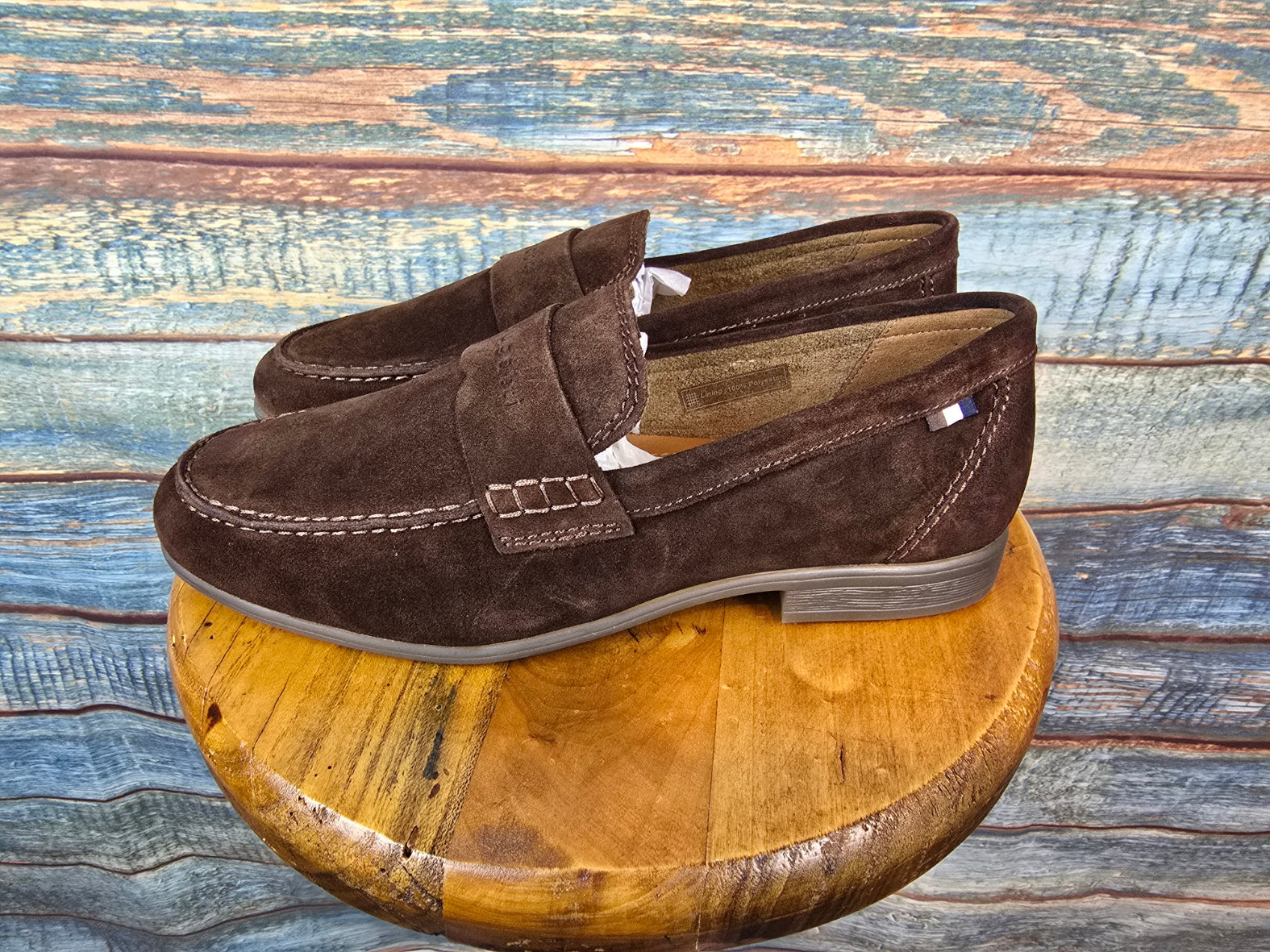 Bugatti Shoes Summer Slip on Brown Suede