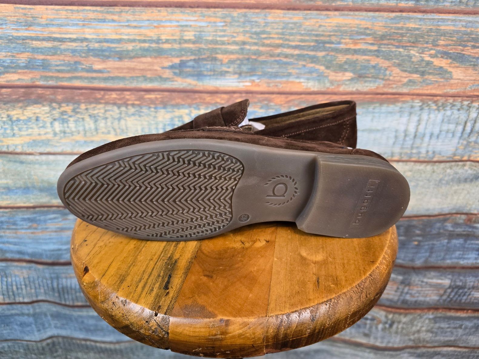 Bugatti Shoes Summer Slip on Brown Suede