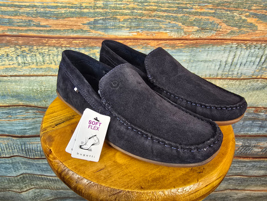 Bugatti Summer Leather Moccasin / Driver dark blue