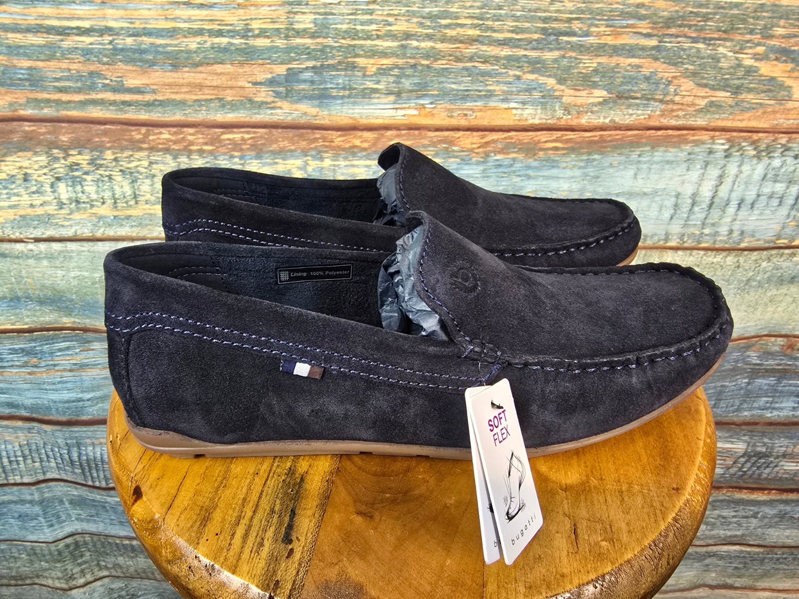 Bugatti Summer Leather Moccasin / Driver dark blue