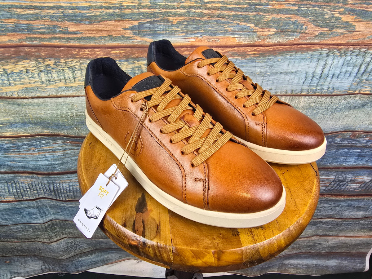 Bugatti Shoes Summer Leather Cognac Sneaker