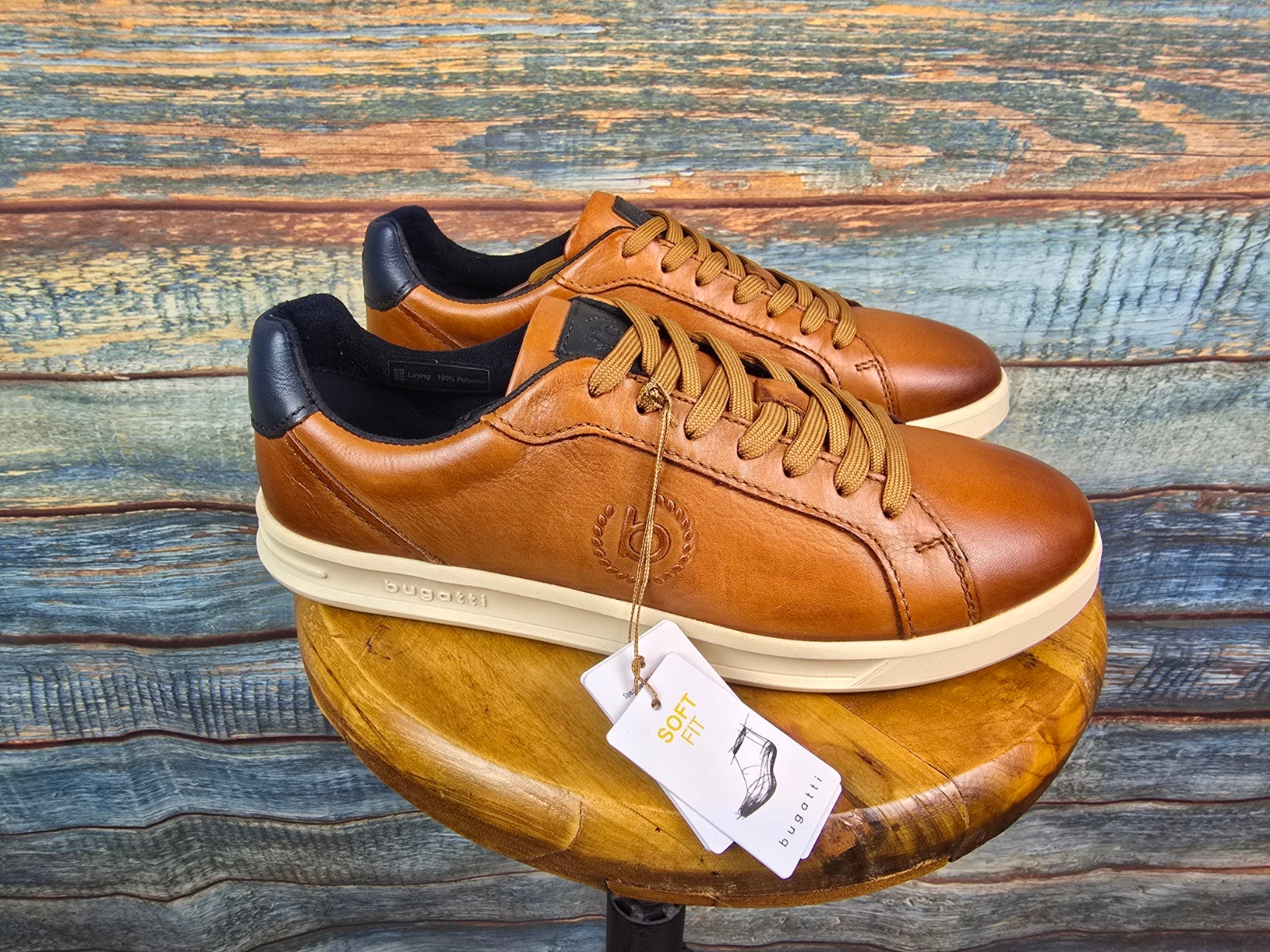 Bugatti Shoes Summer Leather Cognac Sneaker
