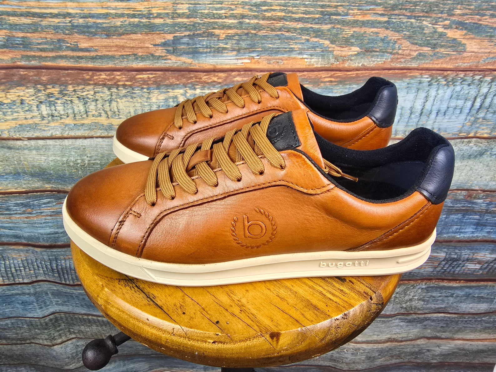 Bugatti Shoes Summer Leather Cognac Sneaker