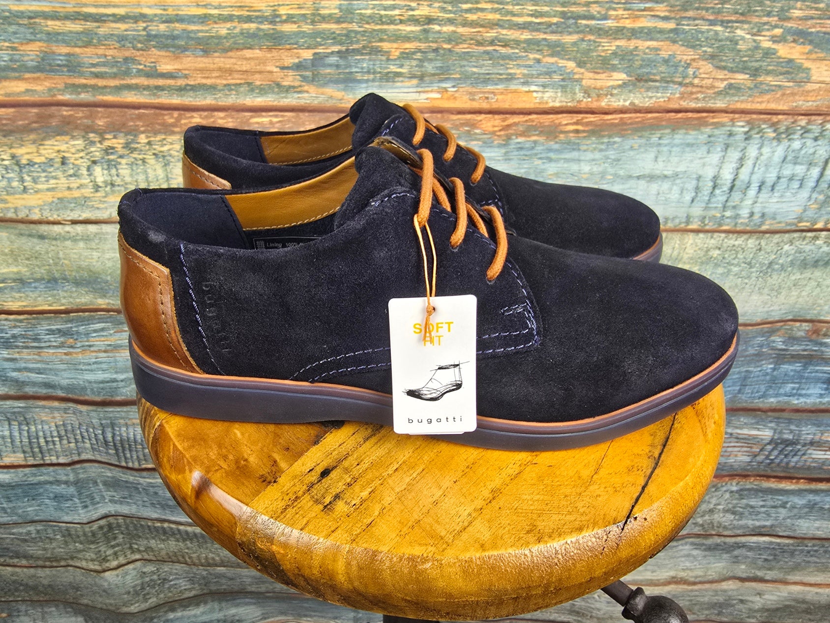 Bugatti Shoes Summer Navy Suede lace-up