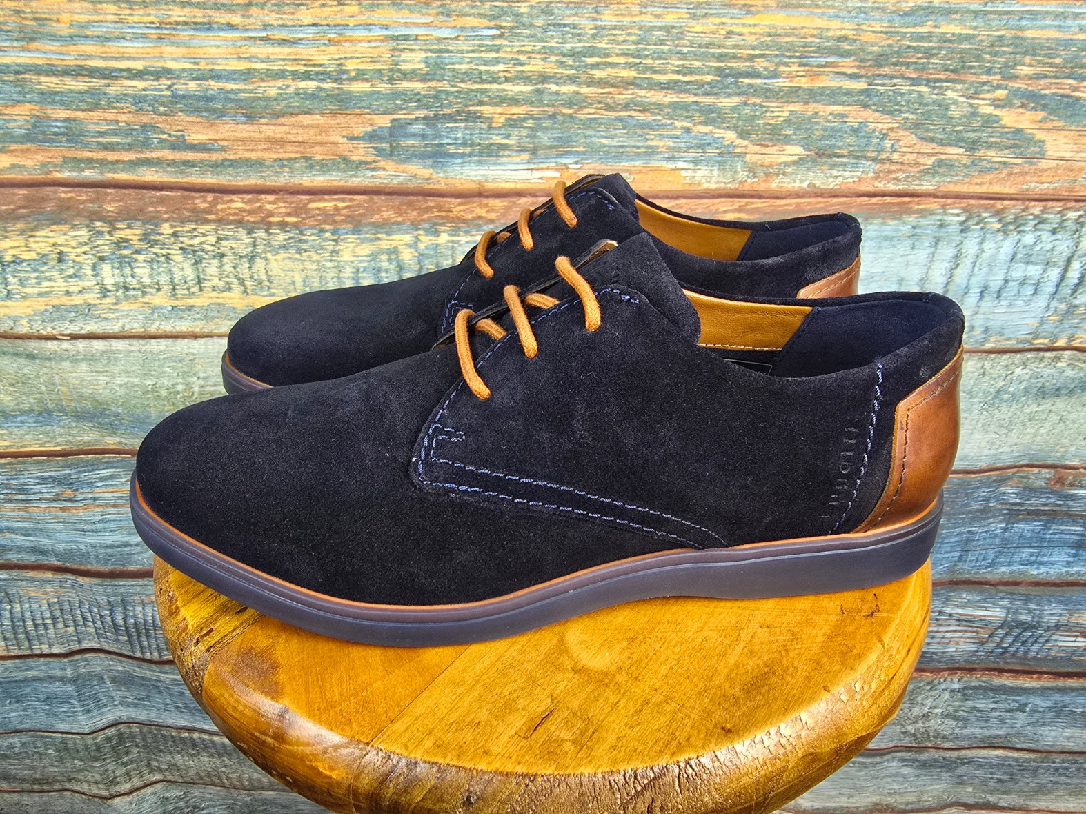 Bugatti Shoes Summer Navy Suede lace-up