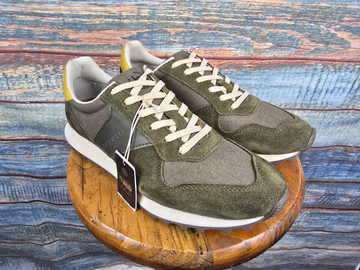 Bugatti Shoes Summer Sneaker dark green suede