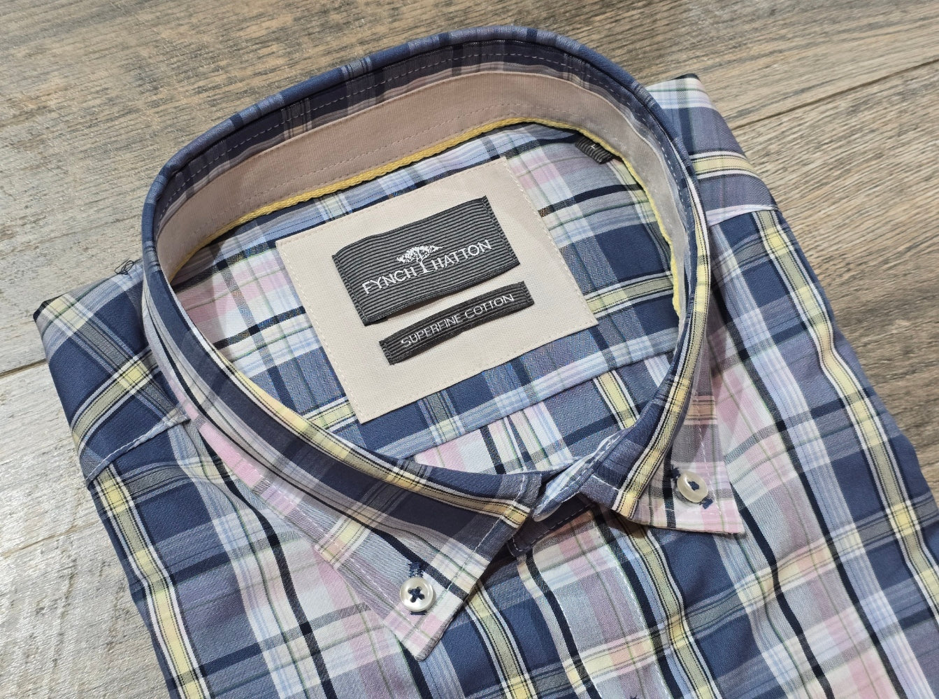 FYNCH-HATTON Short Sleeve Superfine Cotton Shirts