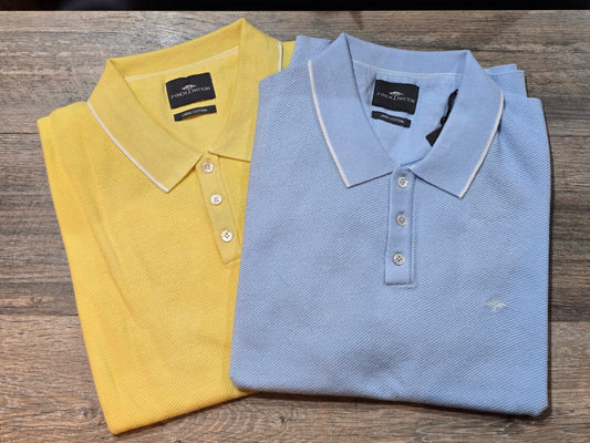 FYNCH HATTON Cotton and Linen Polo Shirts