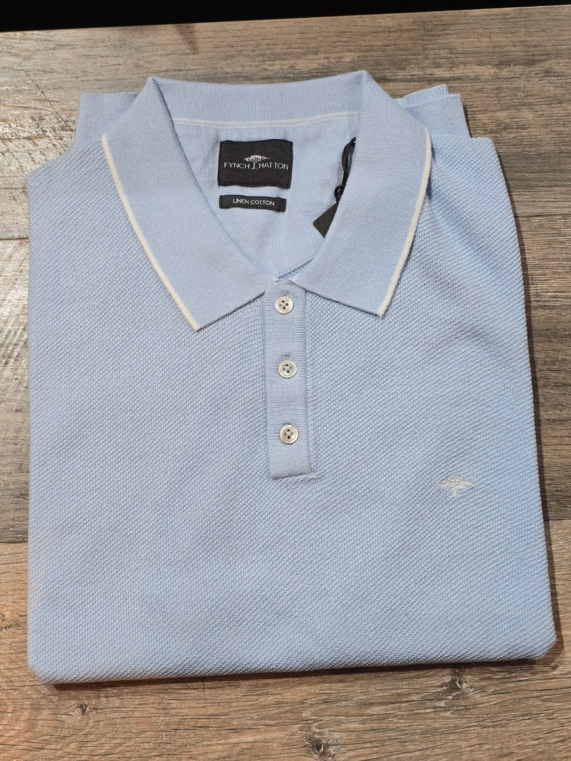 FYNCH HATTON Cotton and Linen Polo Shirts
