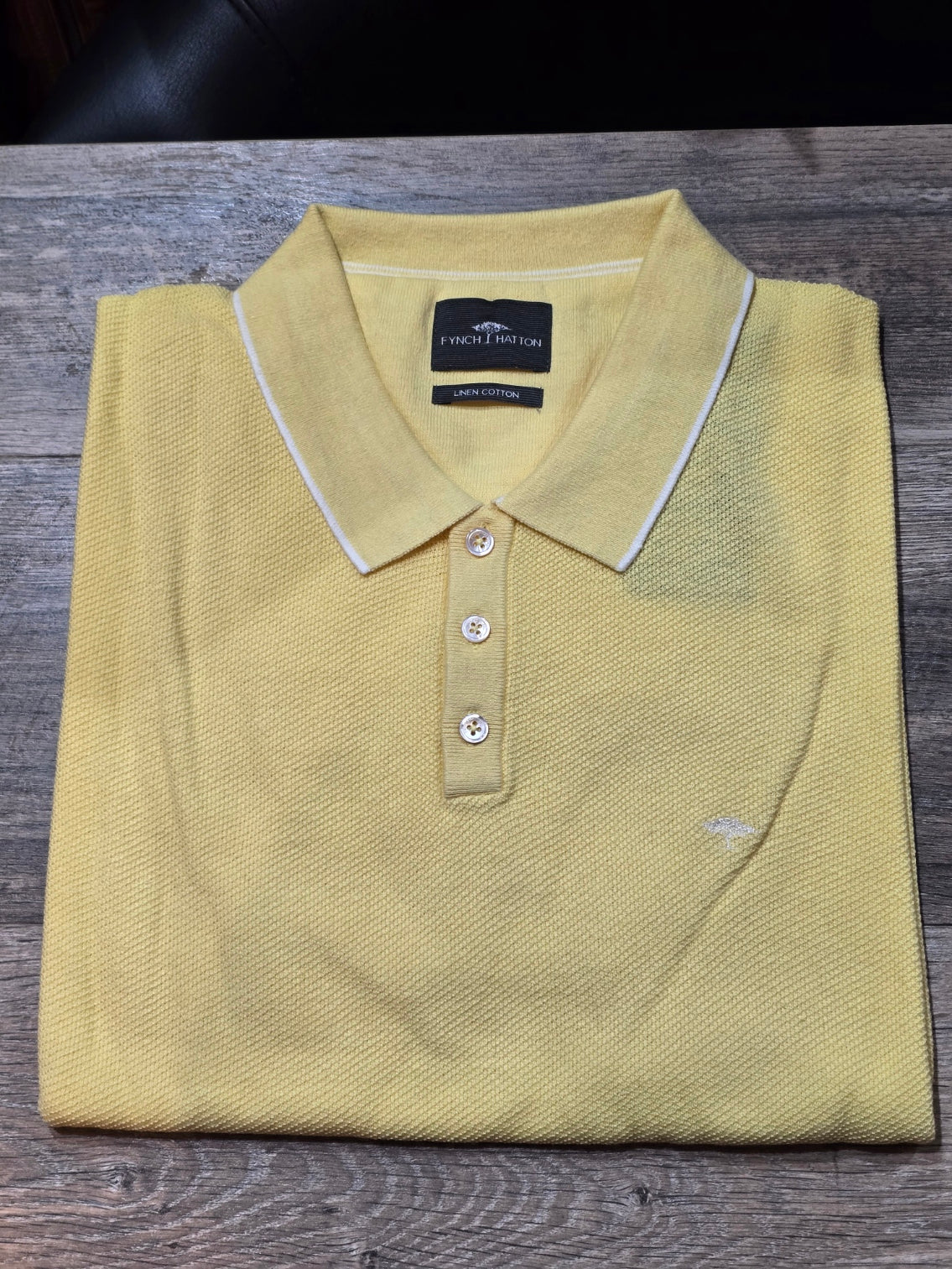 FYNCH HATTON Cotton and Linen Polo Shirts