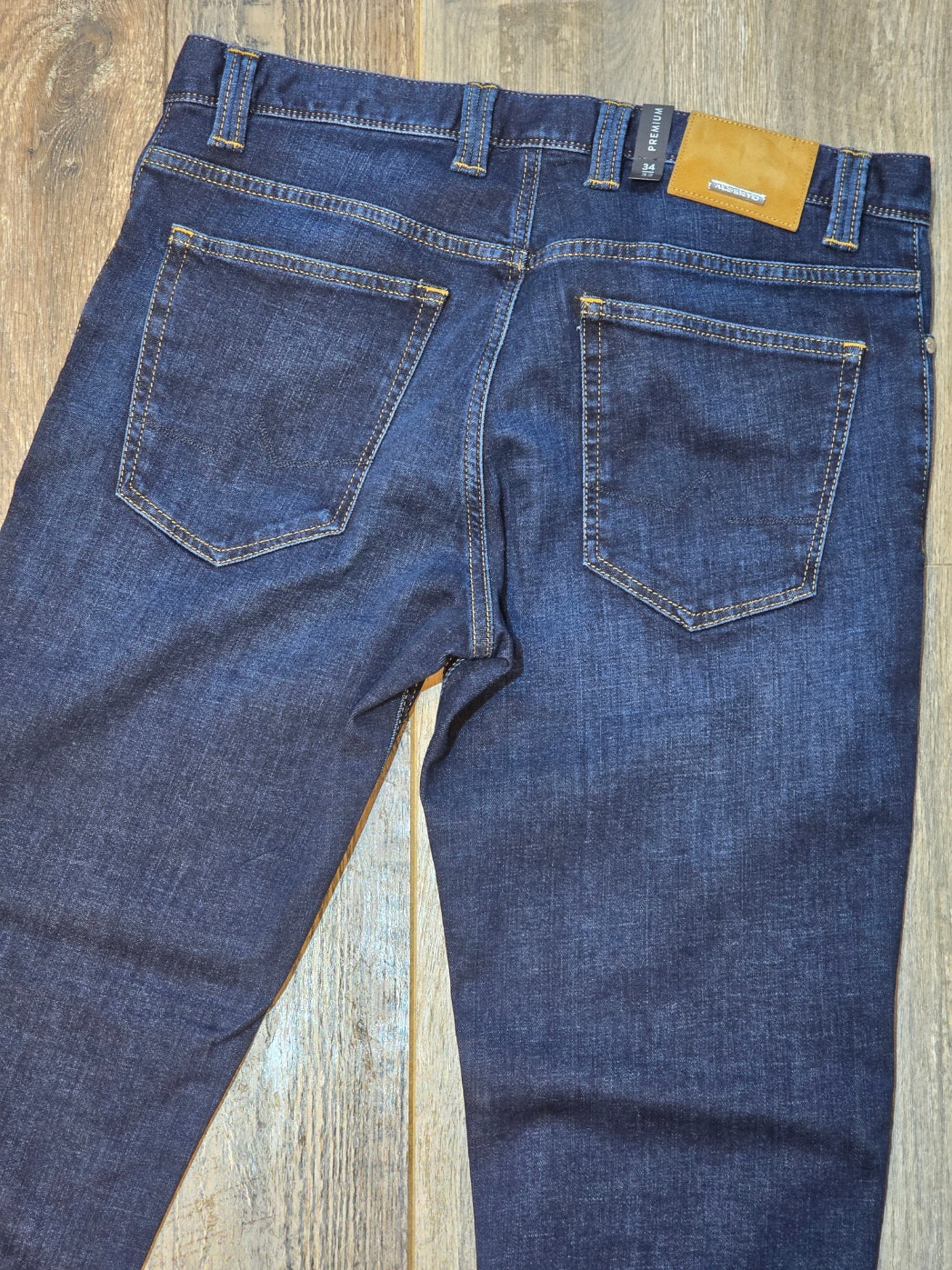 Alberto PIPE - Premium Regular Fit Giza Denim